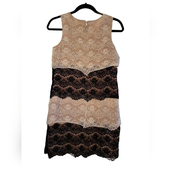 Jessica Simpson Black Cream women's lace dress size 2 - Picture 3 of 4